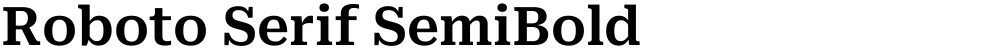 Roboto Serif SemiBold