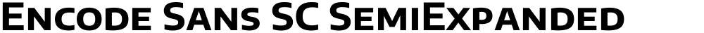 Encode Sans SC SemiExpanded