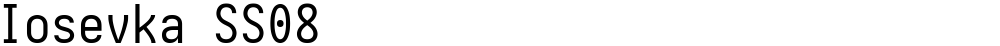 Iosevka SS08