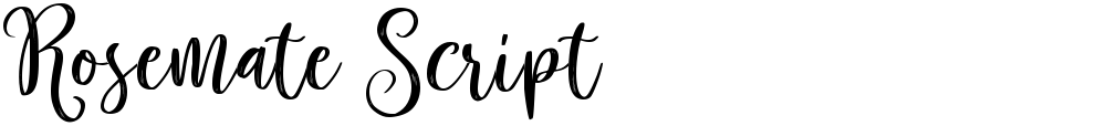 Rosemate Script