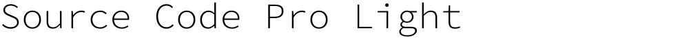 Source Code Pro Light