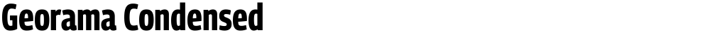 Georama Condensed