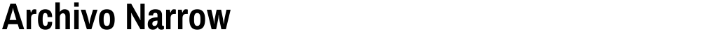 Archivo Narrow