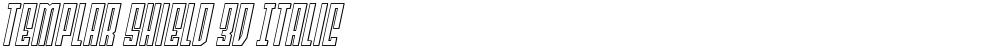 Templar Shield 3D Italic