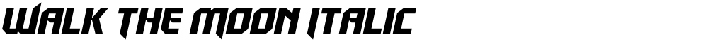 Walk The Moon Italic