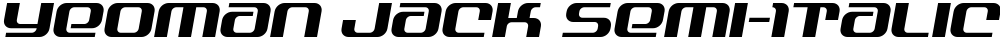 Yeoman Jack Semi-Italic
