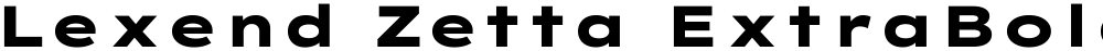 Lexend Zetta ExtraBold
