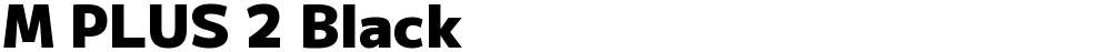 M PLUS 2 Black