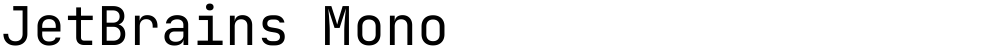JetBrains Mono
