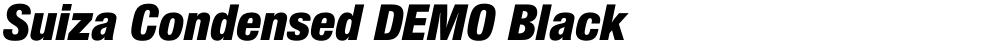 Suiza Condensed DEMO Black