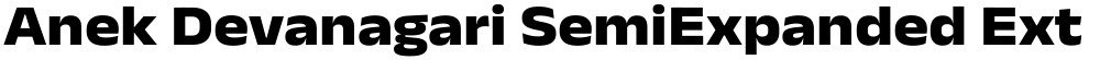 Anek Devanagari SemiExpanded ExtraBold