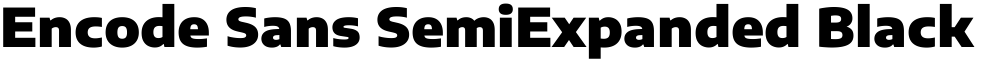 Encode Sans SemiExpanded Black