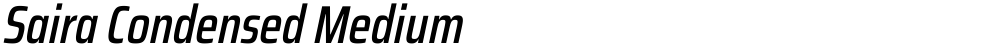 Saira Condensed Medium