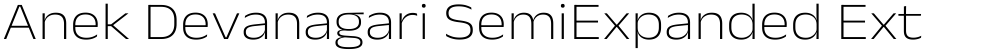 Anek Devanagari SemiExpanded ExtraLight
