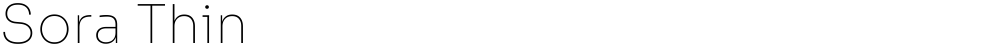 Sora Thin