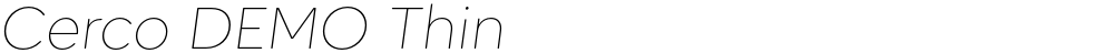 Cerco DEMO Thin