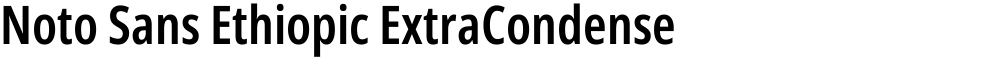 Noto Sans Ethiopic ExtraCondensed SemiBold