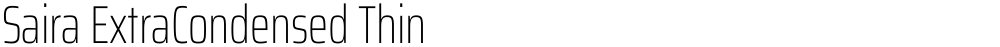 Saira ExtraCondensed Thin