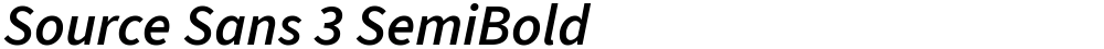 Source Sans 3 SemiBold