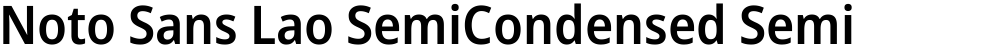 Noto Sans Lao SemiCondensed SemiBold