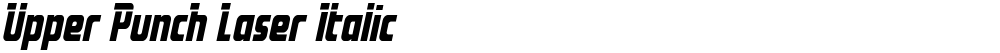 Upper Punch Laser Italic