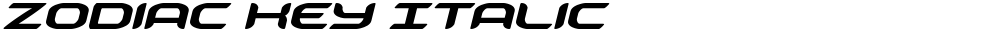 Zodiac Key Italic