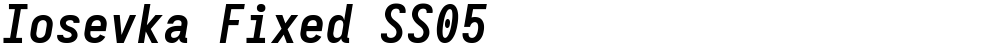 Iosevka Fixed SS05