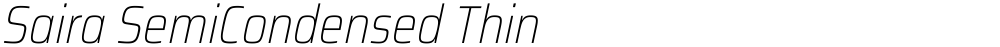 Saira SemiCondensed Thin