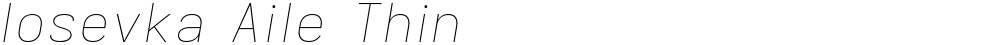 Iosevka Aile Thin