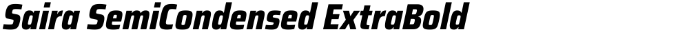 Saira SemiCondensed ExtraBold