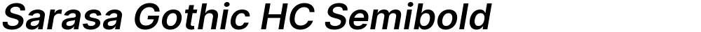 Sarasa Gothic HC Semibold