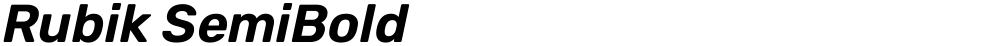 Rubik SemiBold