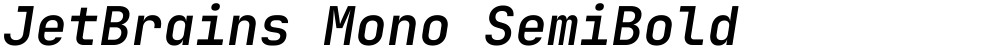 JetBrains Mono SemiBold