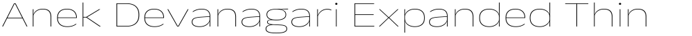 Anek Devanagari Expanded Thin