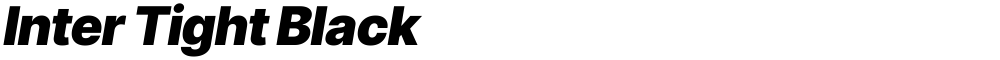 Inter Tight Black