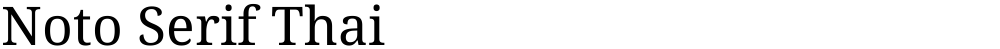 Noto Serif Thai