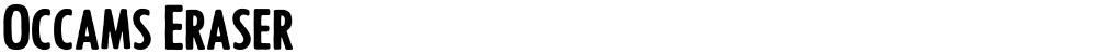 Occams Eraser