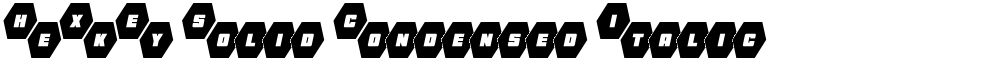 HeXkEy Solid Condensed Italic