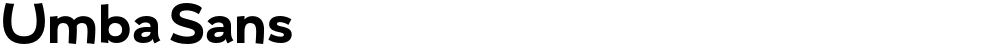 Umba Sans