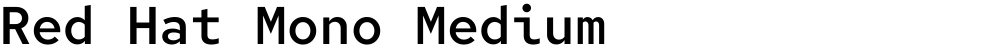 Red Hat Mono Medium