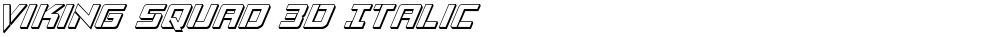 Viking Squad 3D Italic