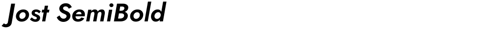 Jost SemiBold