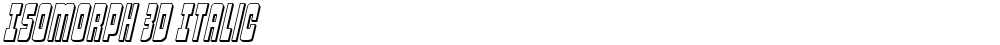 Isomorph 3D Italic