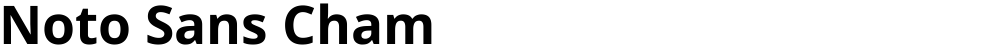 Noto Sans Cham