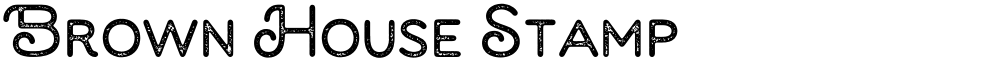 Brown House Stamp