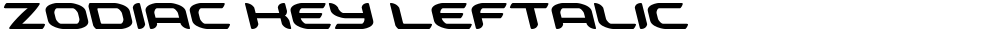 Zodiac Key Leftalic