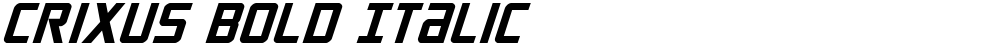 Crixus Bold Italic