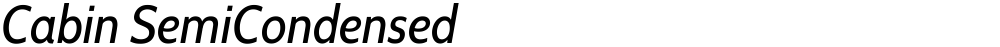 Cabin SemiCondensed