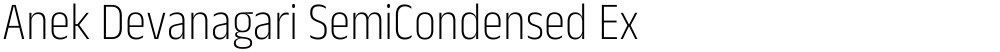 Anek Devanagari SemiCondensed ExtraLight