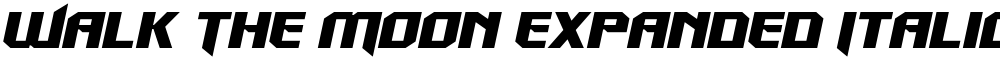 Walk The Moon Expanded Italic